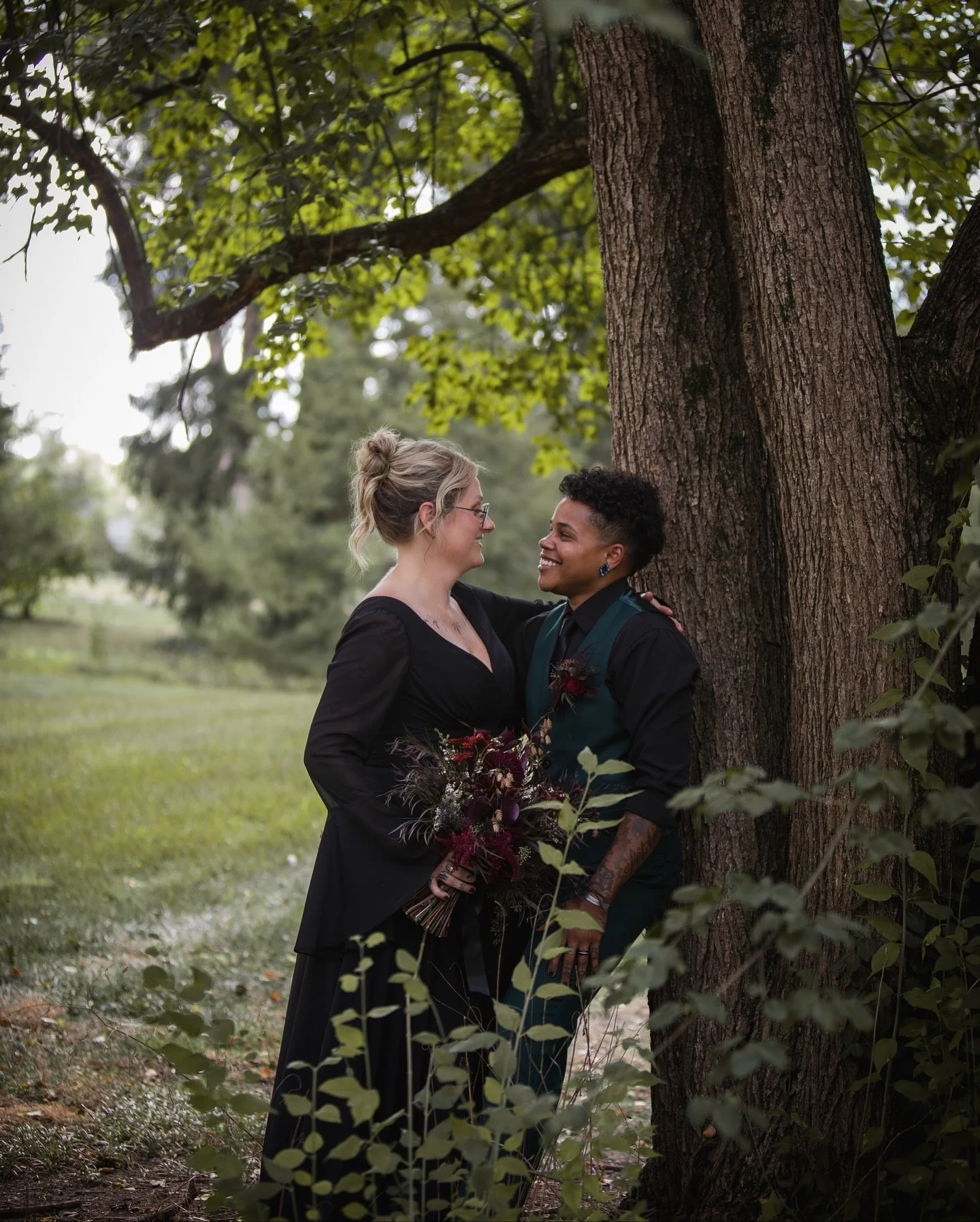 A Throwback Thursday post for this gorgeous wedding I photographed a little over a month ago. It was one of those days where the forecast called for rain, but the universe clearly had other plans. Jas &amp; Nat&rsquo;s small wedding at Spring Grove w