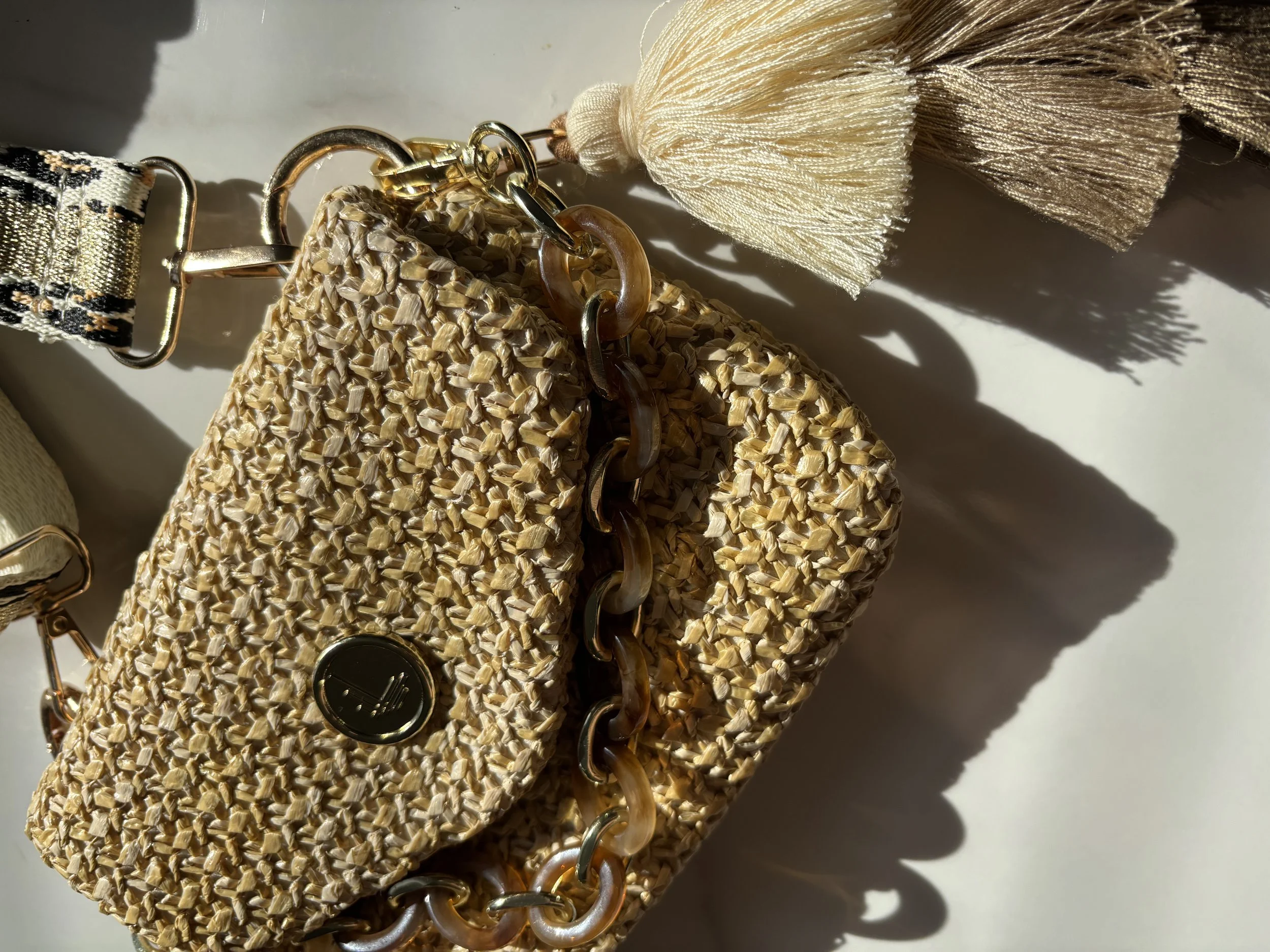 LULLON Gold Leopard Mini Crossbody Handbag