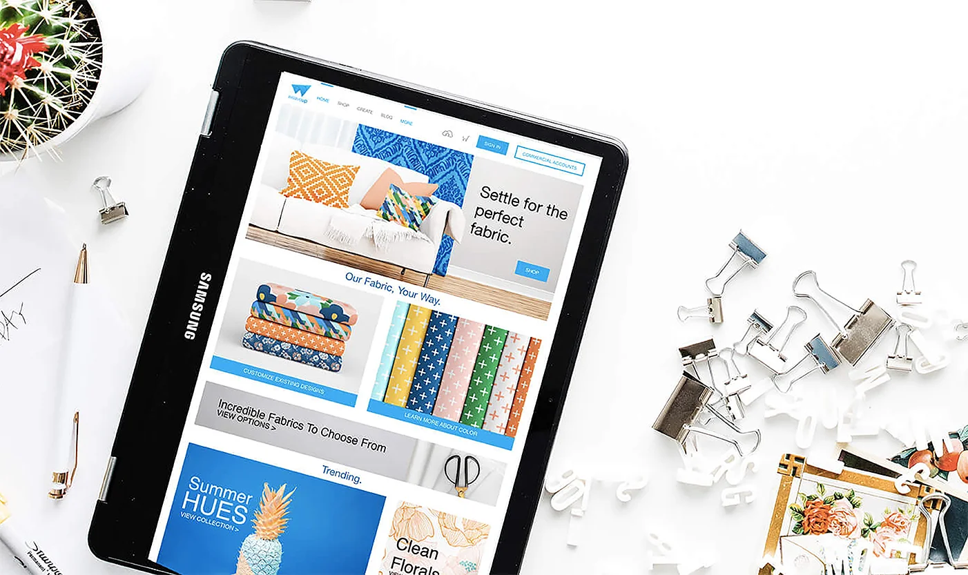 WeaveUp.com landing page, summer 2018.