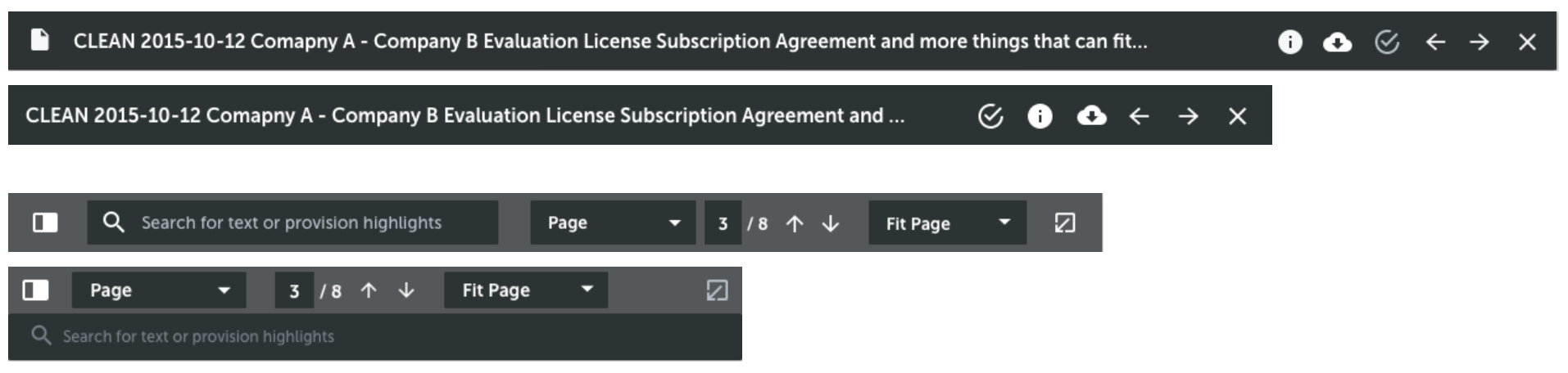 Responsive toolbars.