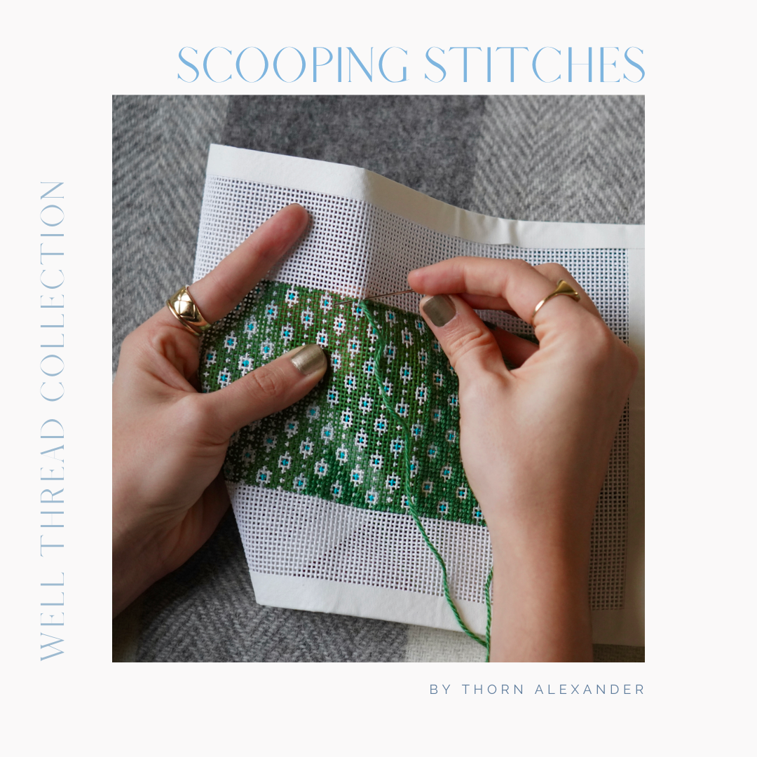 The Scoop on Scooping Your Needlepoint Stitches