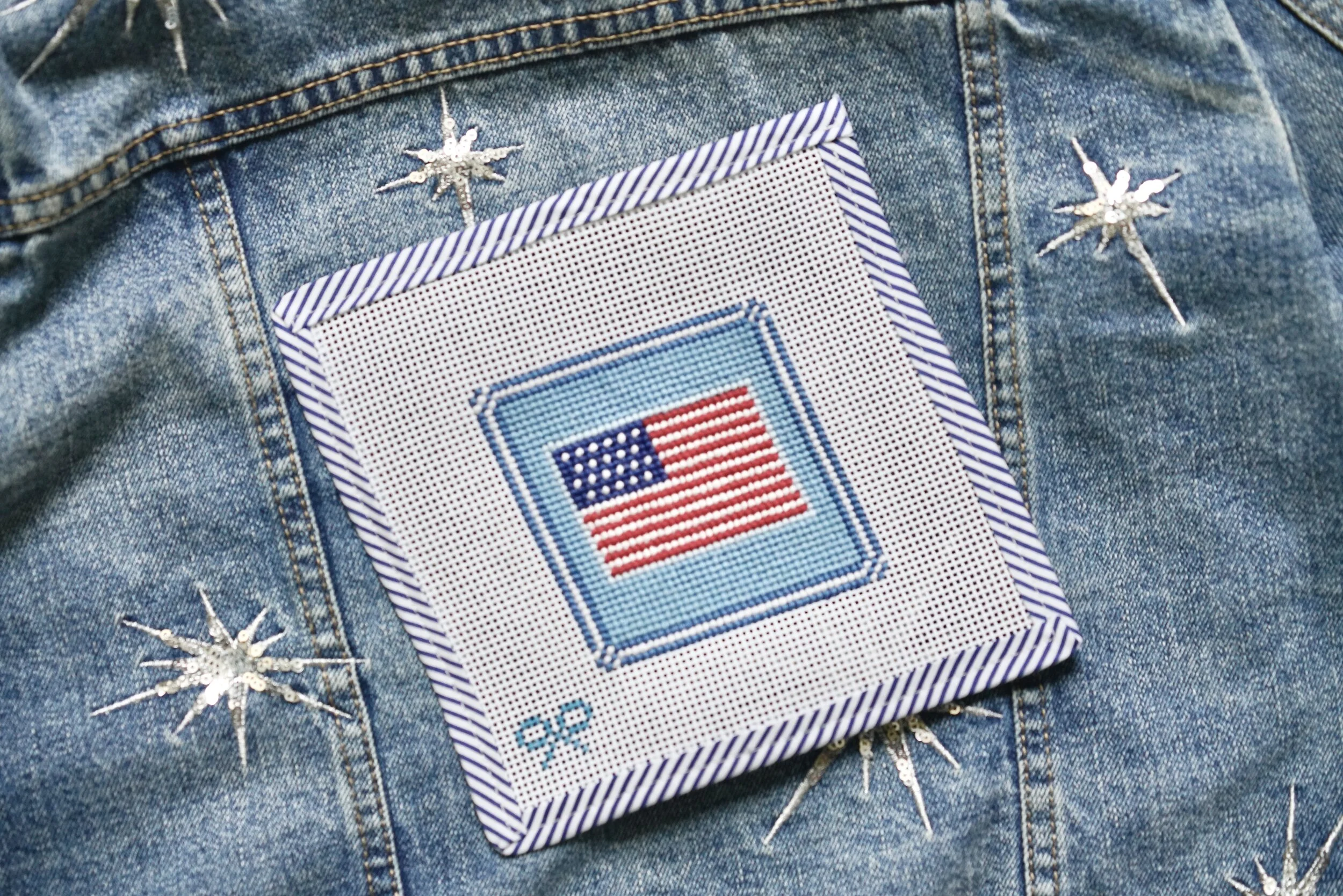 All Stitched Up: Le Point Studio American Flag