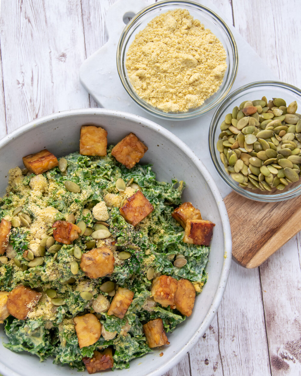Vegan Kale Caesar Salad — Well is More