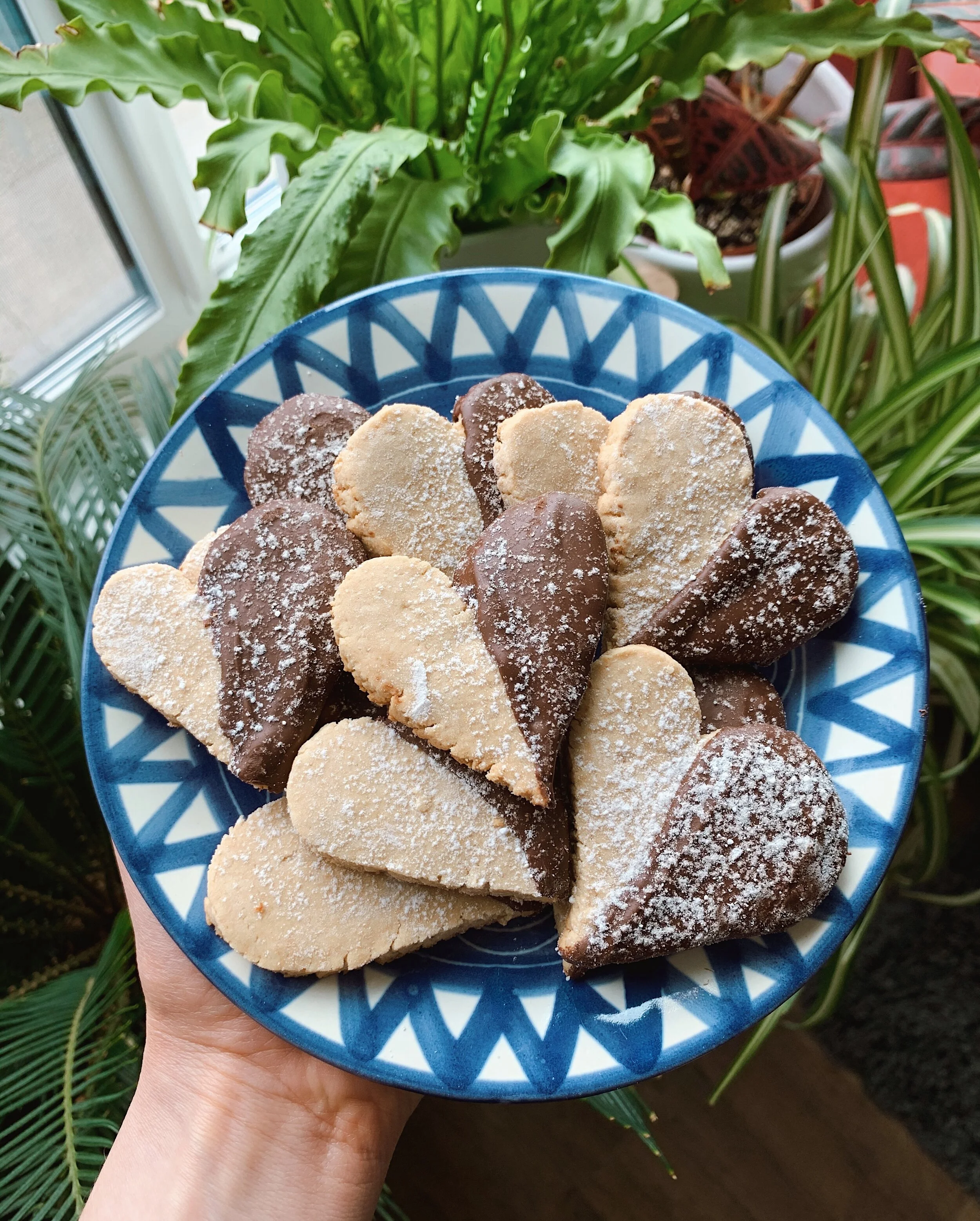 Healthy Shortbread Cookies, Vegan, Gluten-Free