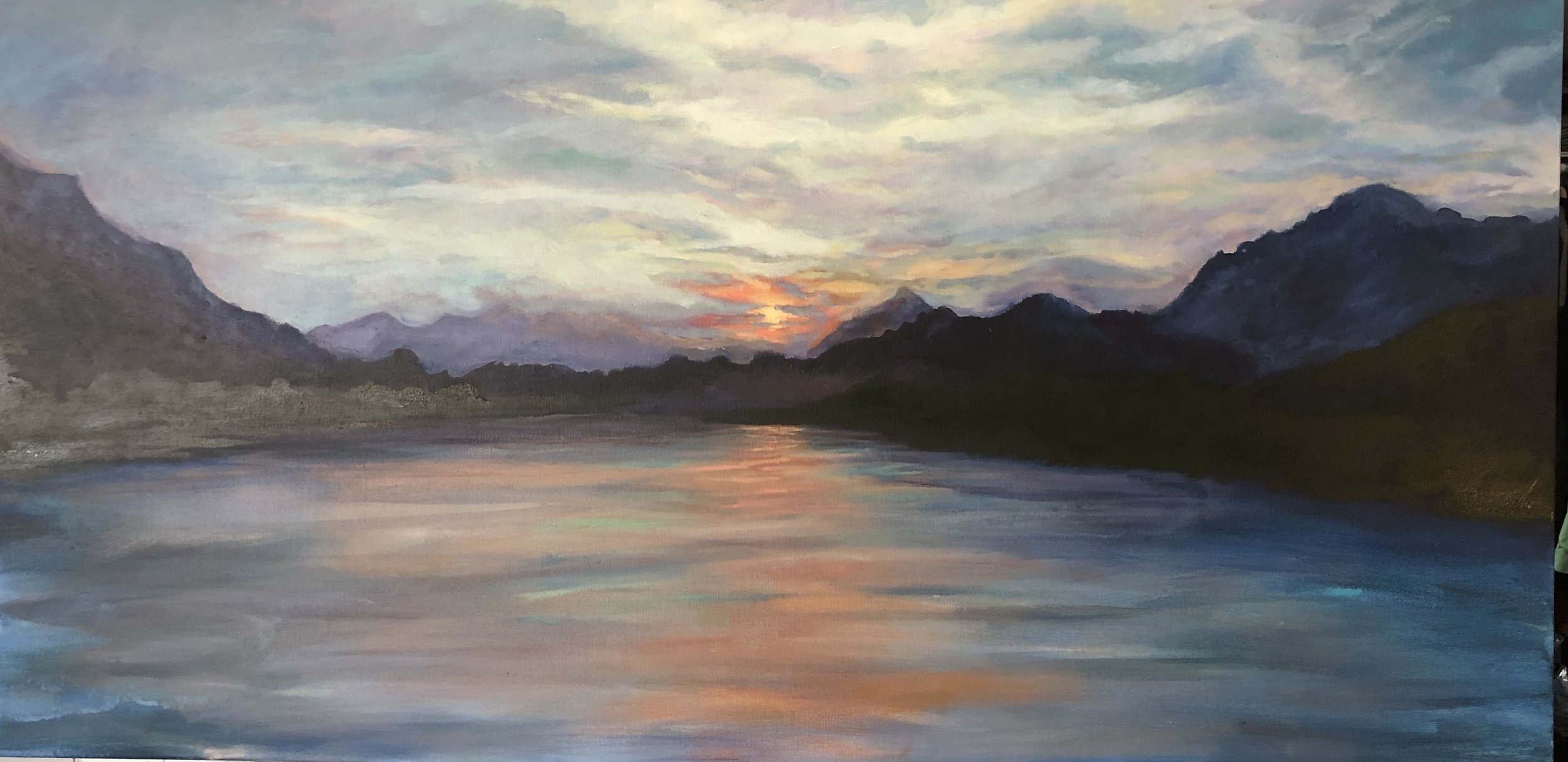 Lake Como Sunset
24 x 48 acrylic on canvas
SOLD