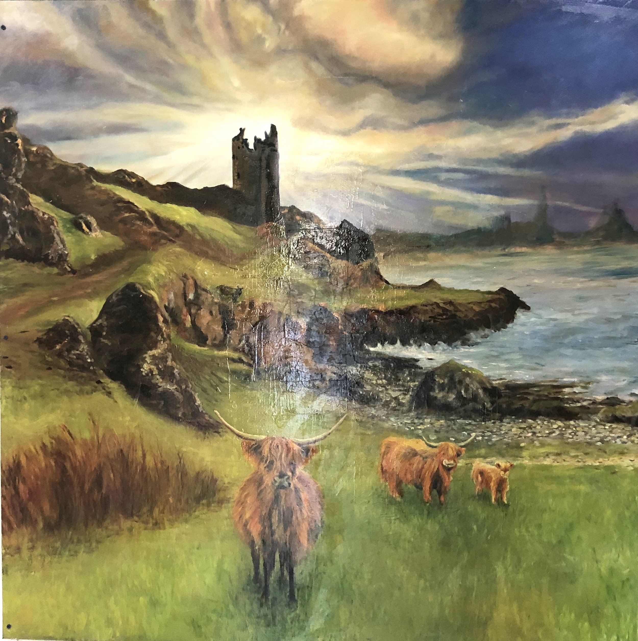 Highlander Mural
84 x 84 oil on panel
mural installation