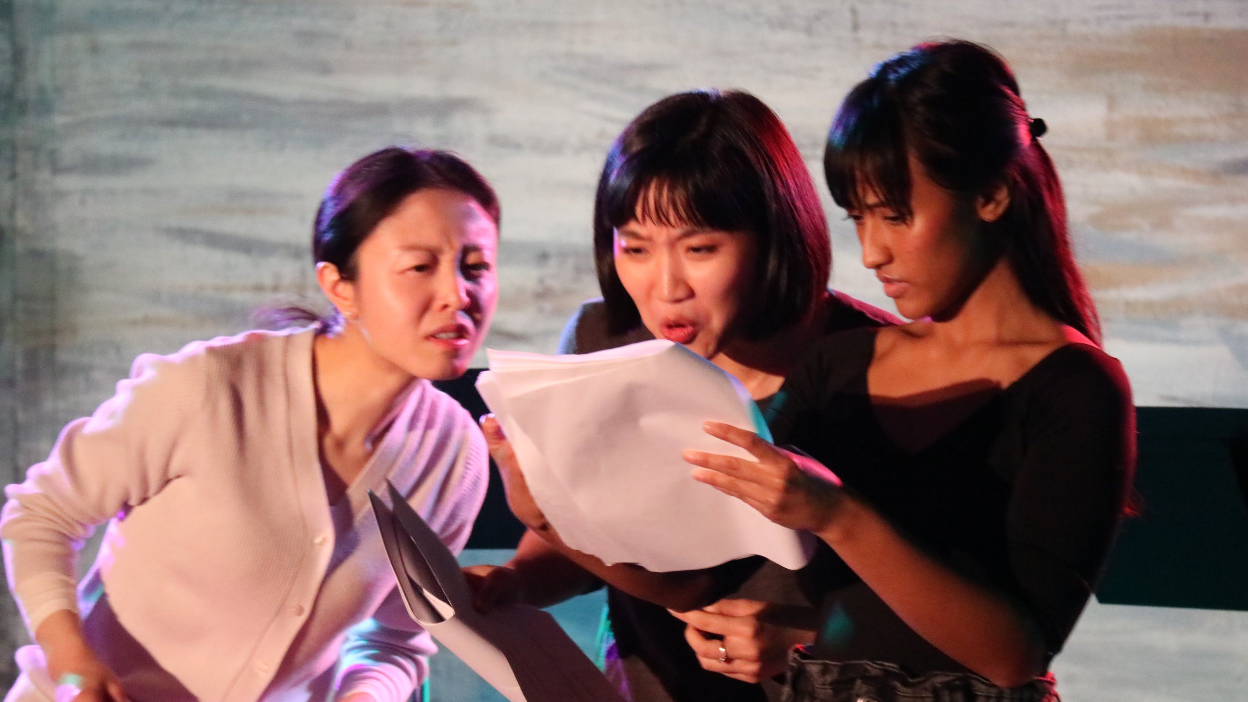 Yihong Chen, Ann Dang, Rheanna Atendido, and Amy Zhang in Ascend! Photo by Joel Lee.