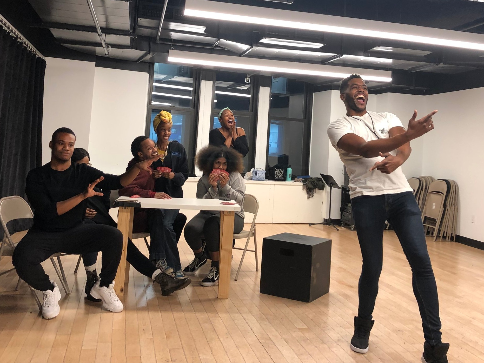 Rehearsal of "With a little help from my friends" by Harron Atkins