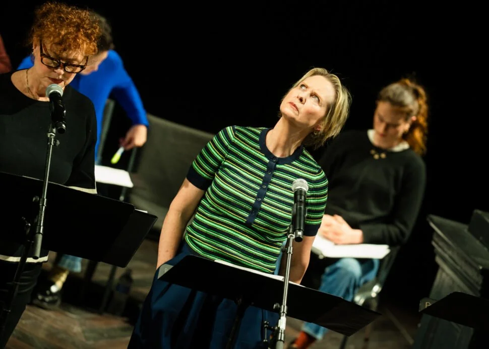 Susan Sarandon and Cynthia Nixon in Little Lives staged reading