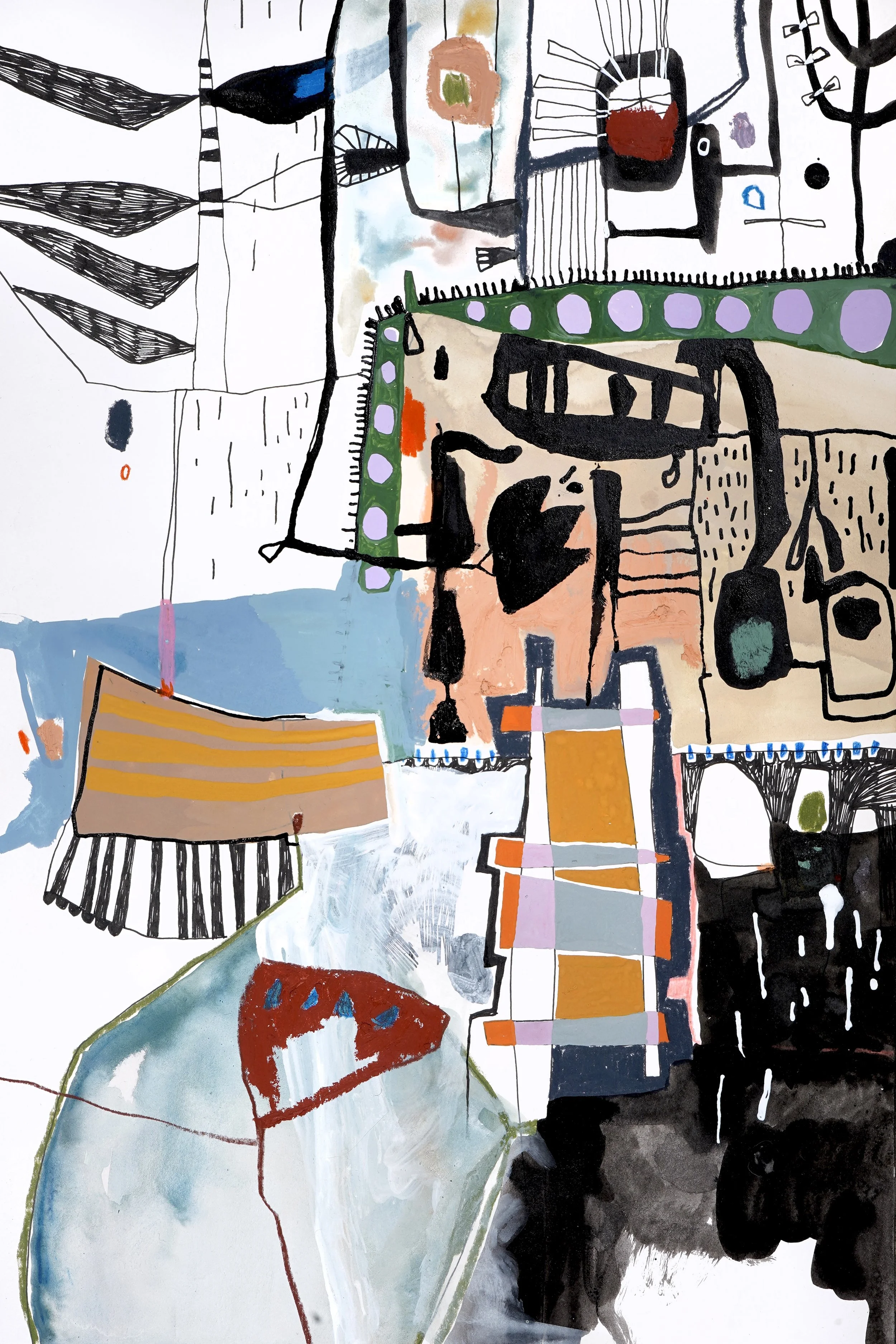 Transit Original Drawing 08 - SOLD