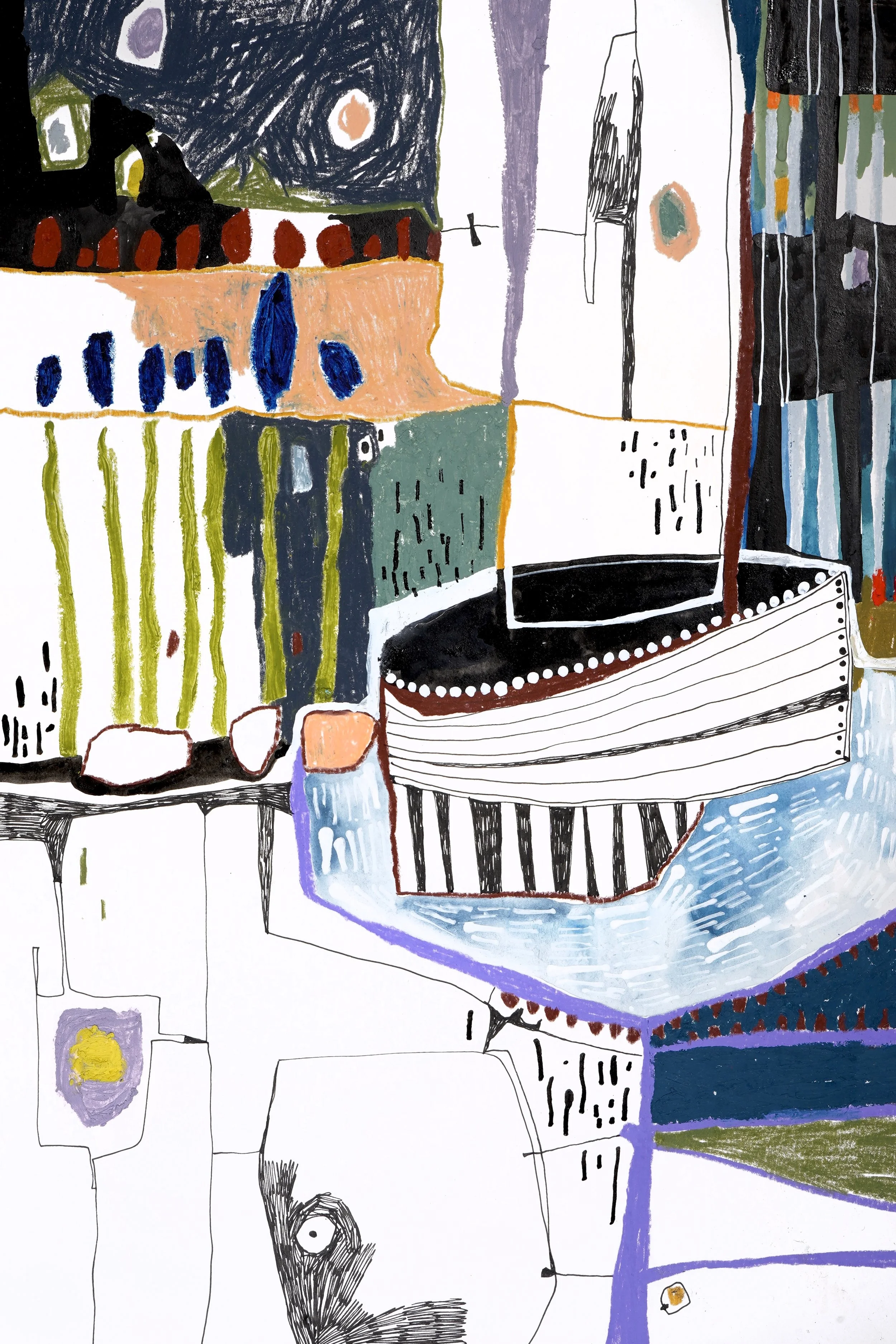 Transit Original Drawing 04 - SOLD