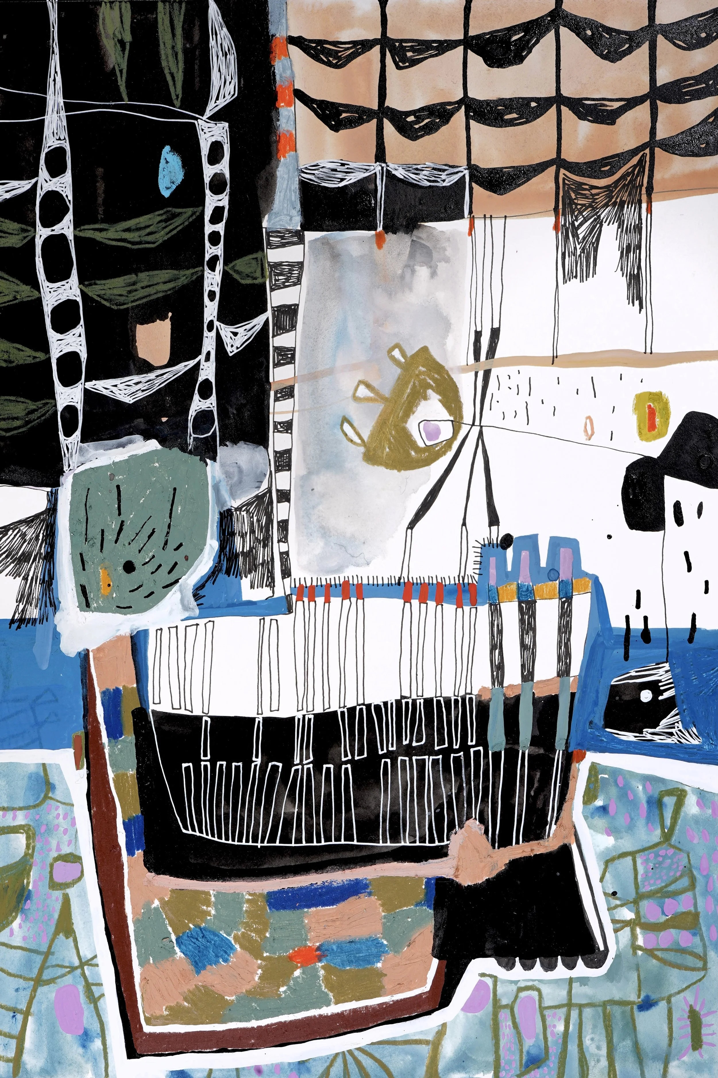 Transit Original Drawing 12 - SOLD