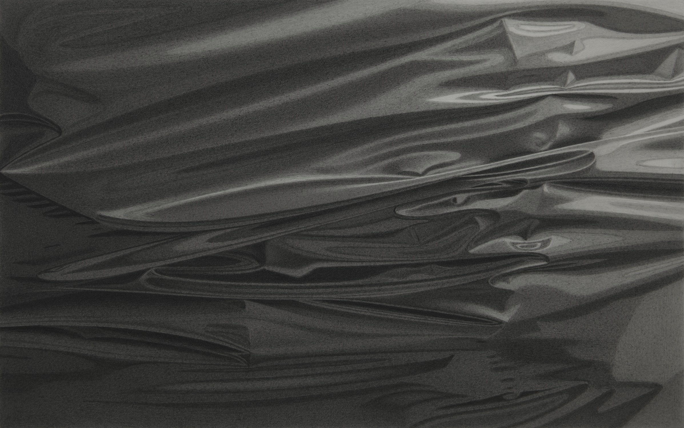  Plastic  7.5x12”, graphite on paper, 2012   