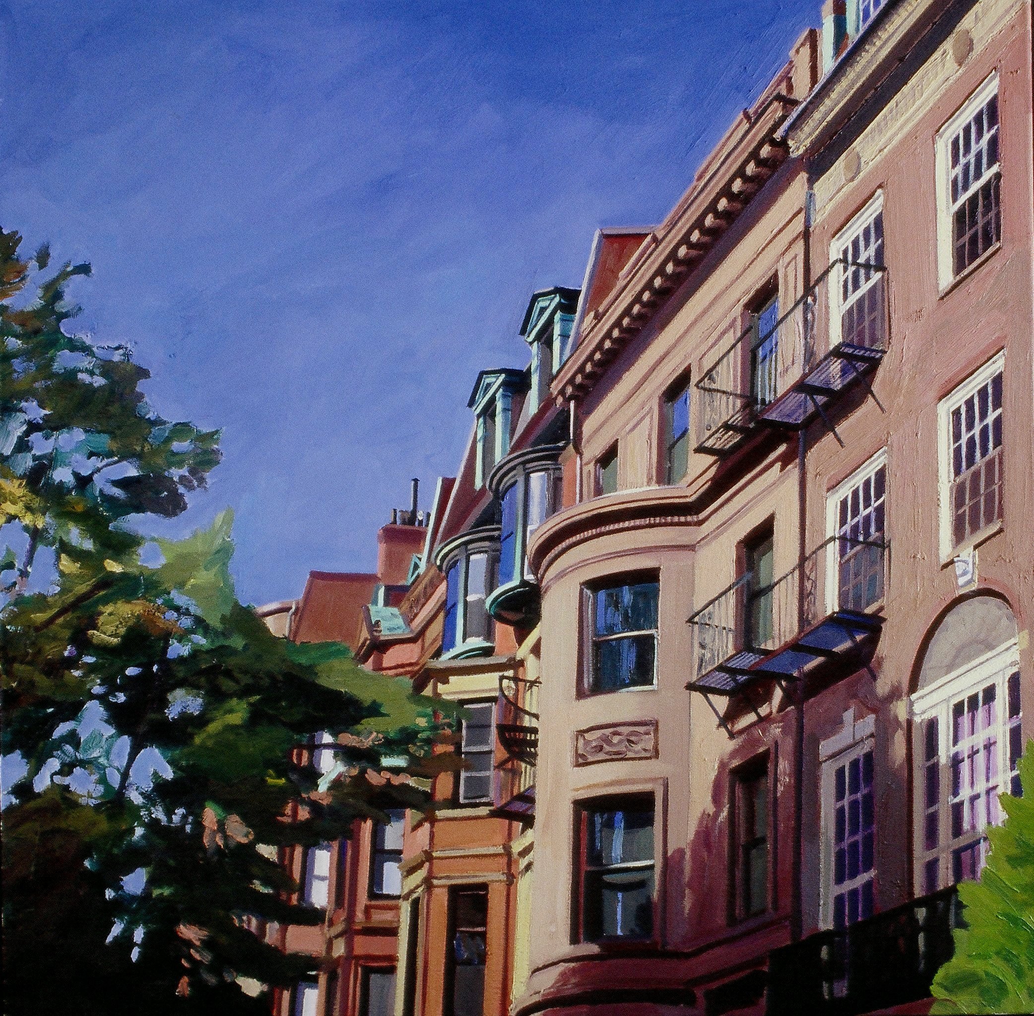  Comm Ave  44x44”, oil on canvas, 2002   
