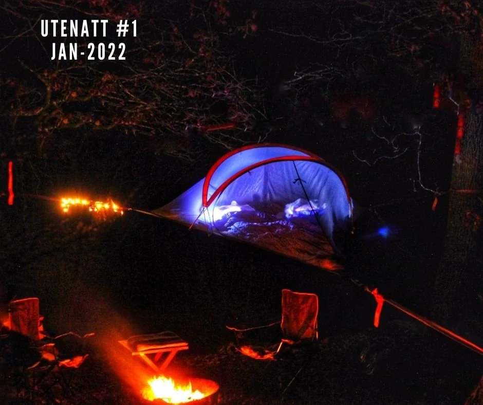 Vår första vinterövernattning