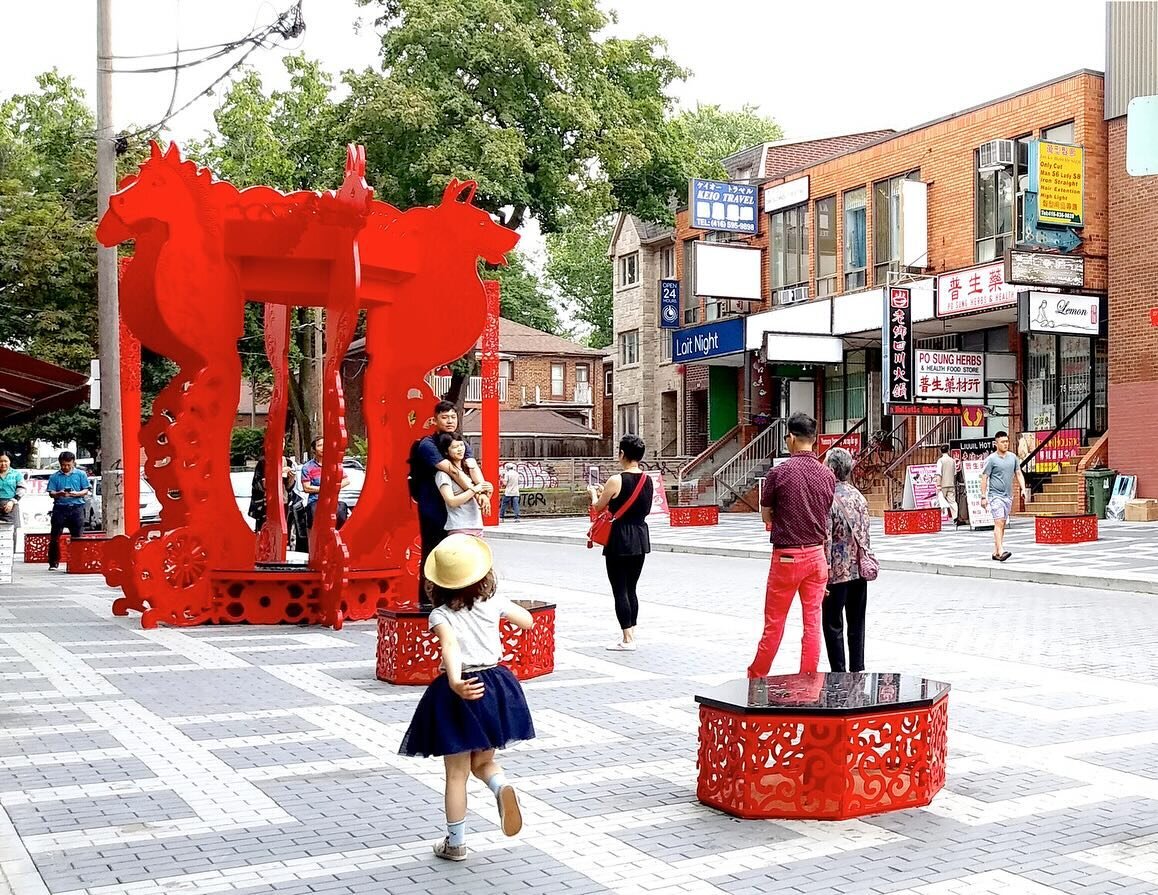 Happy Lunar New Year!

Huron Square is a Chinese &lsquo;lanterns&rsquo; inspired public space located in Toronto&rsquo;s main Chinatown neighbourhood. Huron Square serves as a landmark and event site for the community, and features intricately patter