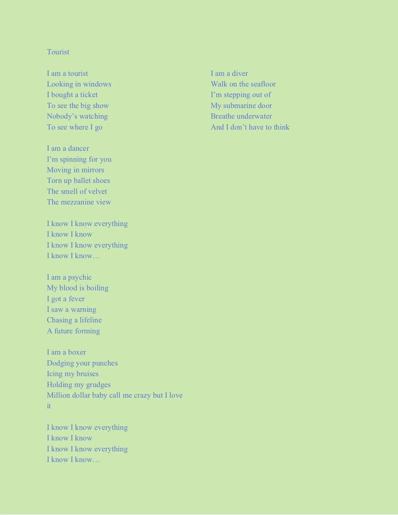 Tourist — Kid Sistr