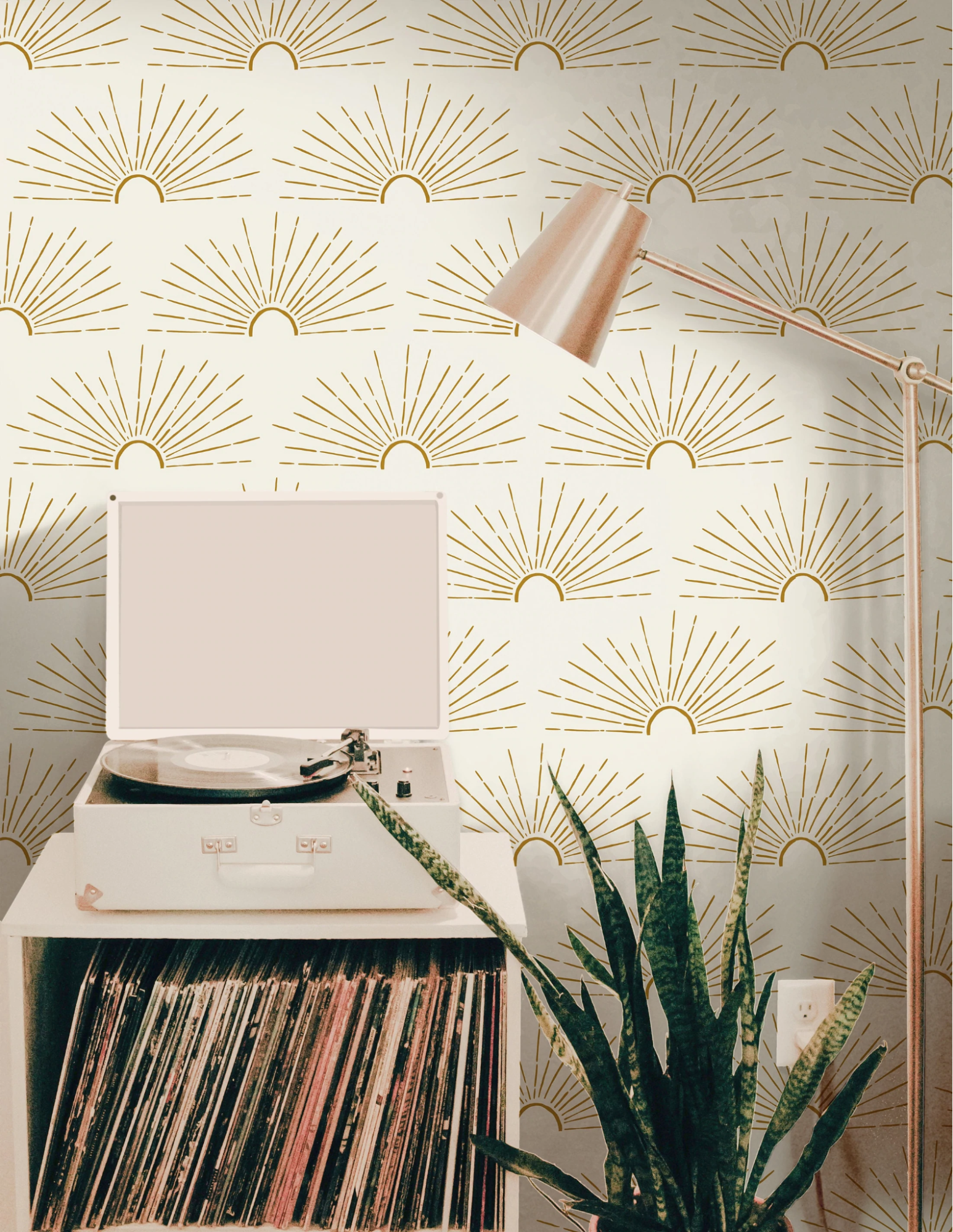 Boho modern wallpaper  Peel and Stick or NonPasted