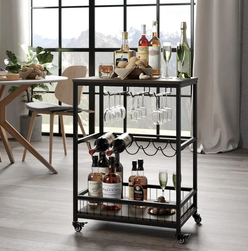 Top 15 Ranked Black Bar Carts in 2022 — Home & Jet — home, travel
