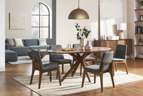 Mid Century Modern Dining Tables, Modern Oval Dining Table Lighting Ideas