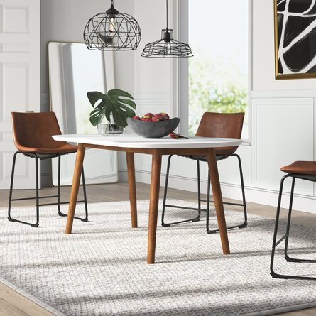 Mid Century Modern Dining Tables, Wayfair Dining Room Table And Chairs Round Shapes