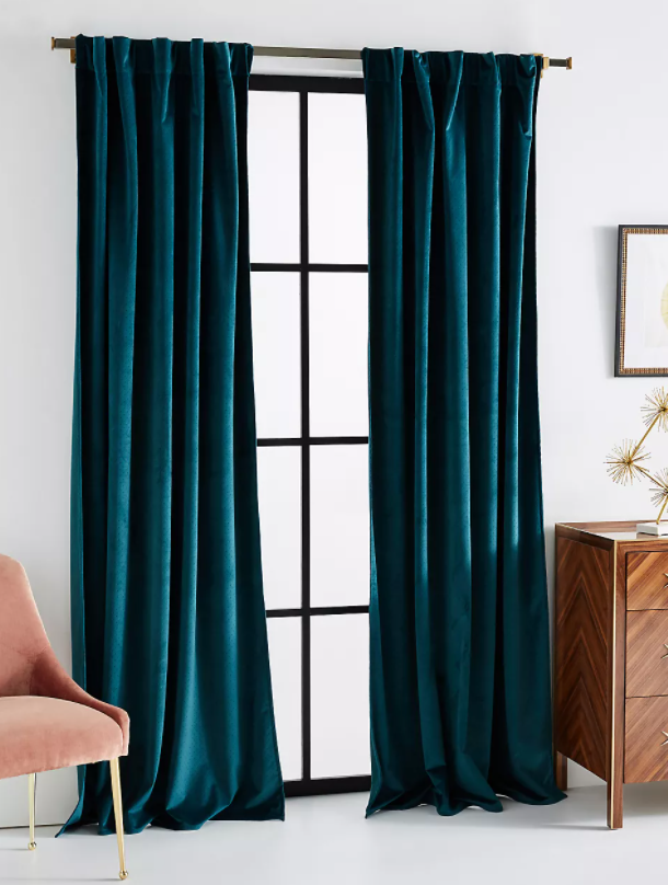 11 Gorgeous Mid Century Modern Curtains, What Colors Go With Teal Curtains