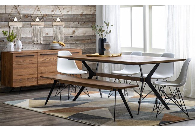 Mid Century Modern Dining Tables, Modern Rustic Wood Dining Table