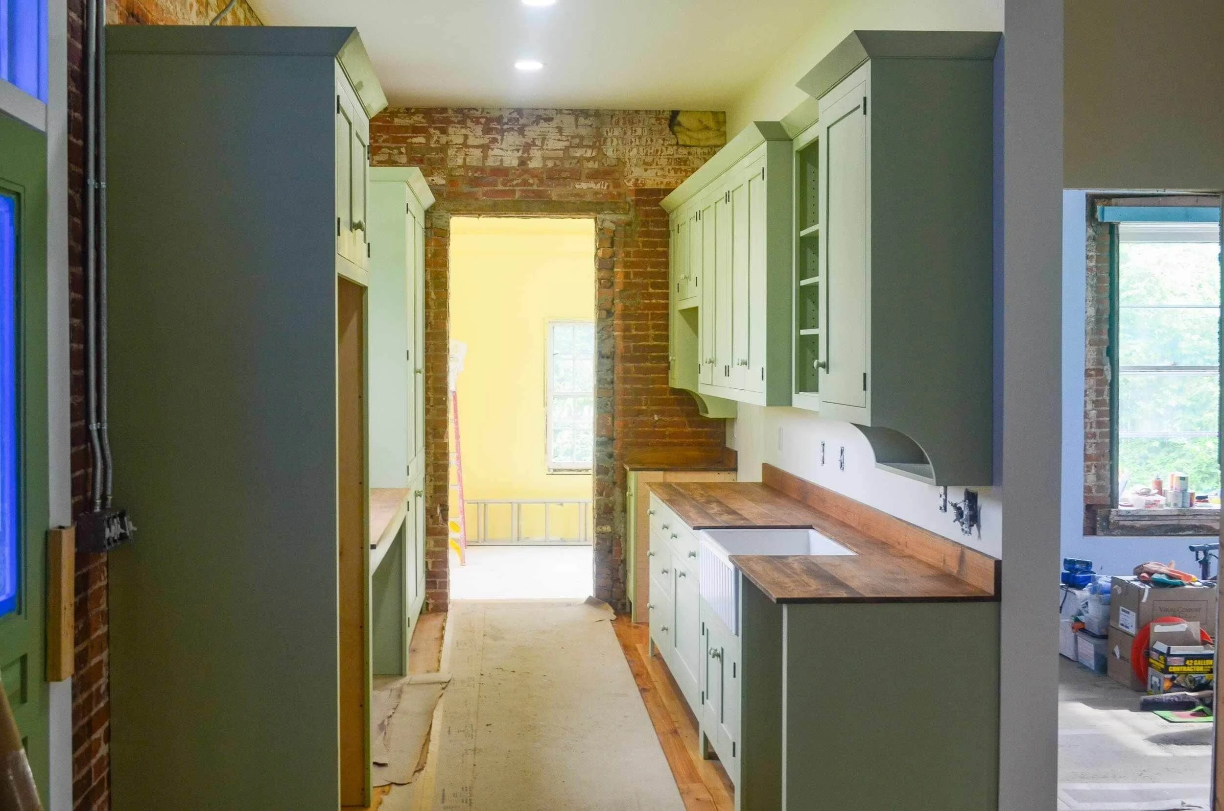 Contemporary custom kitchen cabinets with flat panel doors solid hardwood construction and minimal modern hardware