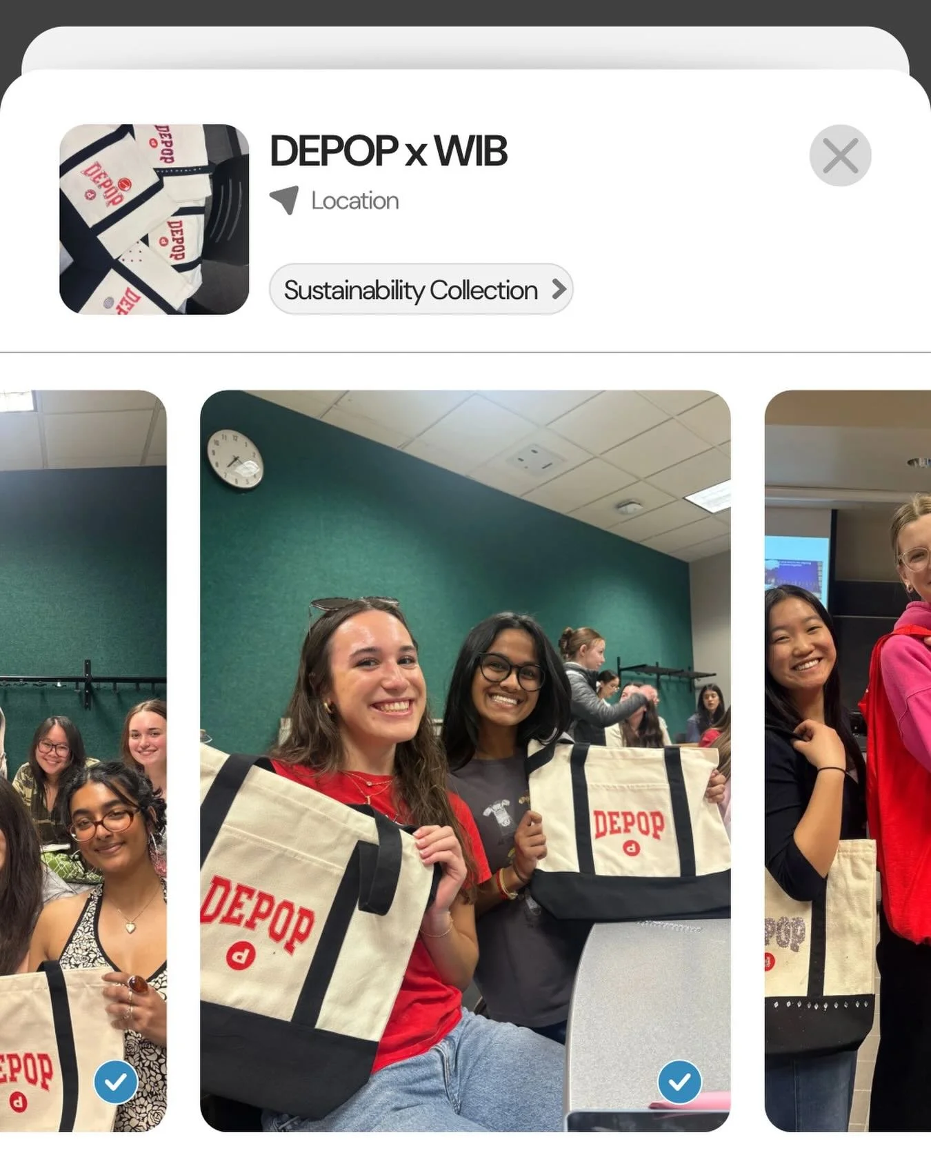 Last week we had an amazing time with Depop learning about sustainable shopping and getting to upcyle some amazing bags!