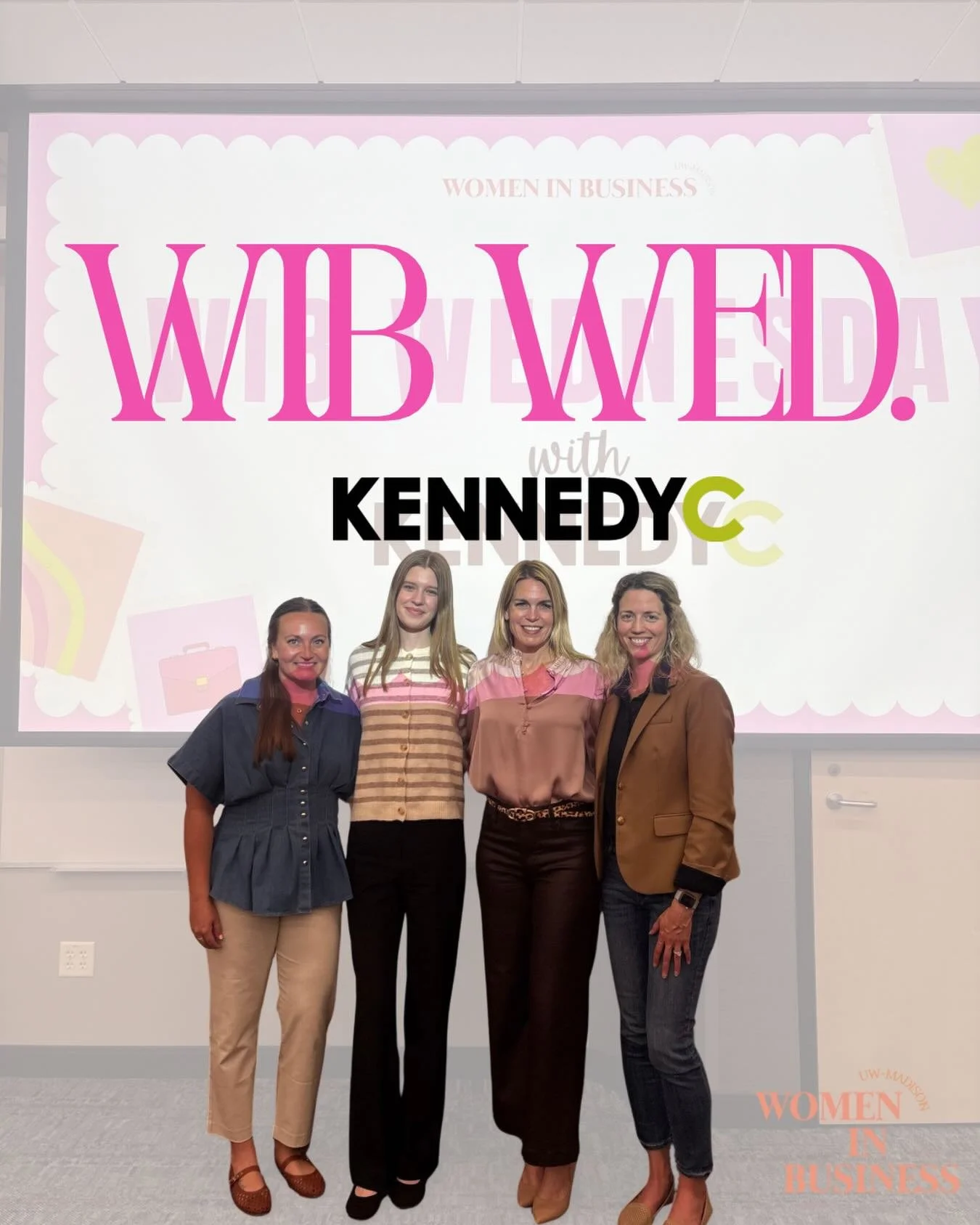 This past month our WIB girls met with executives from KennedyC. Throughout the night, our girls had the opportunity to hear about career paths, ask questions about their experiences, and get a sneak peek into life at KennedyC.