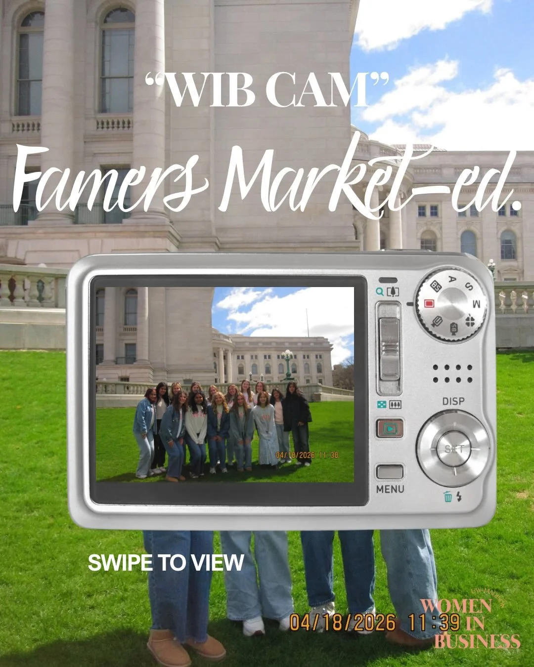 For the last WIB Cam of the semester, we are highlighting our farmers&rsquo; market social. We wrapped up the year by attending the farmers&rsquo; market one last time with our org! 💐