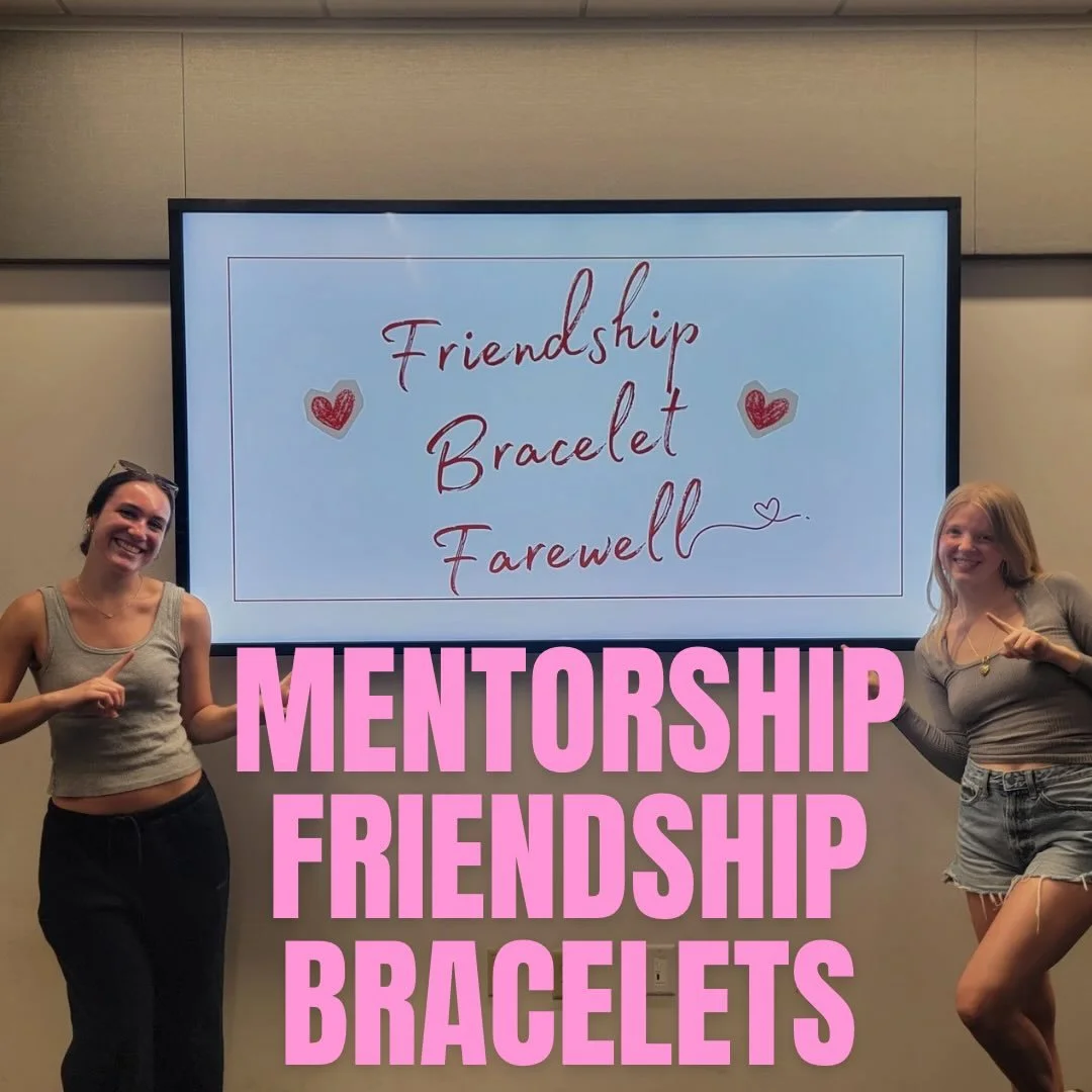 As we wrap up the semester we held one final mentorship event for our pairs. Throughout the semester our mentor and mentee pairs have been building bonds. To remember and celebrate those bonds they made friendship braclets together!