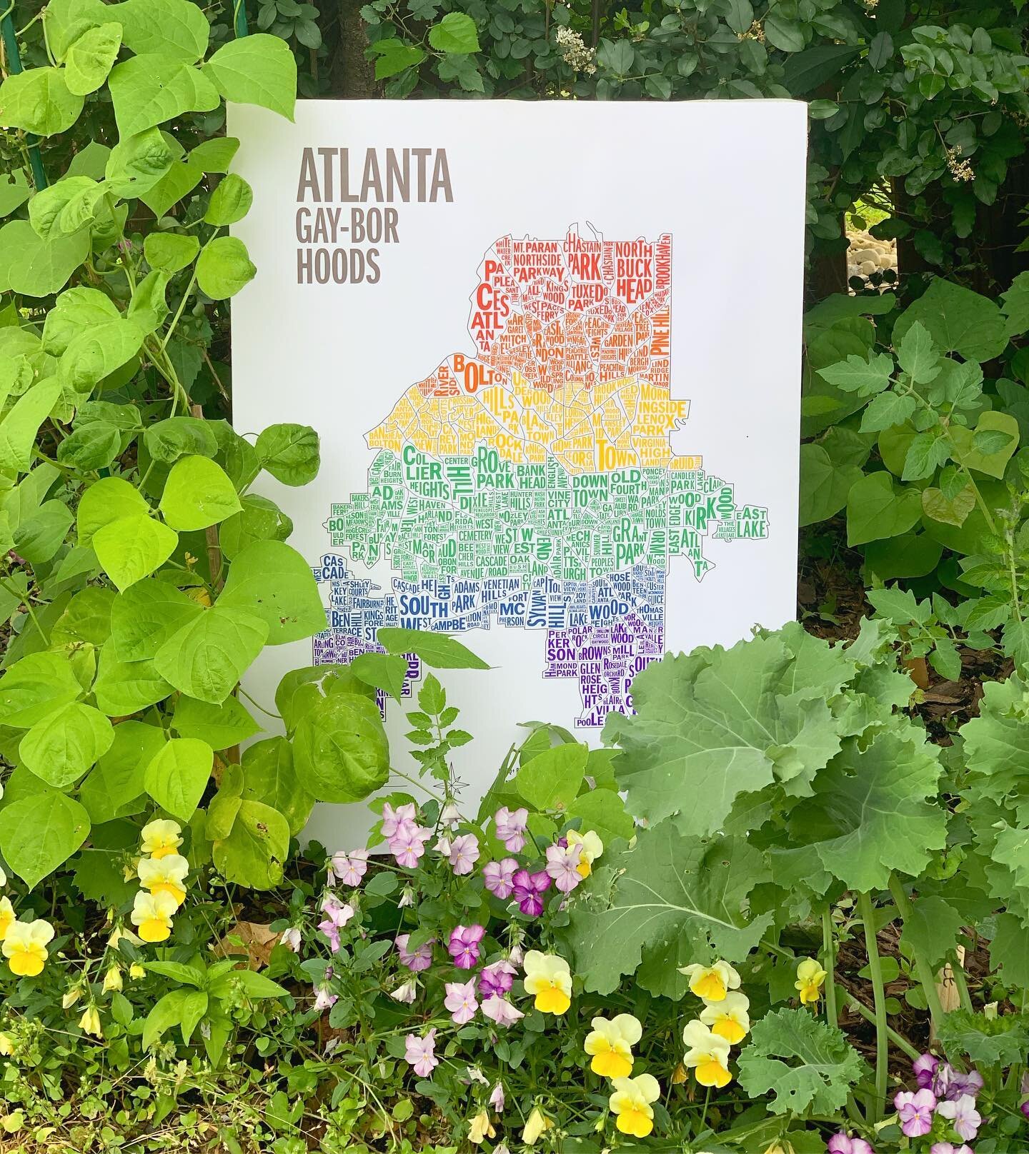 Bored in quarantine? Atlanta is home to over 240 neighborhoods&mdash;and they&rsquo;re not going to memorize themselves! .
❤️🧡💛💚💙💜
.
Every purchase of Atlanta Gayborhoods supports @lost.n.found.youth&rsquo;s work to house homeless queer youth. A