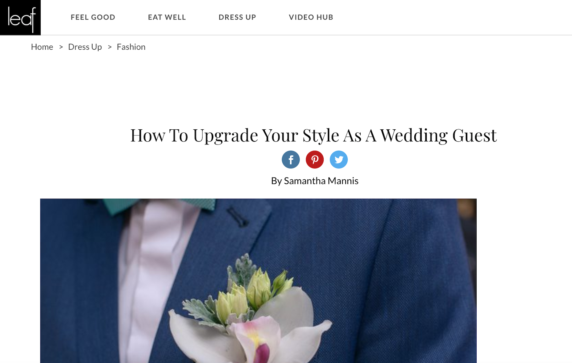  Suit up and make a statement.     Read more   .  