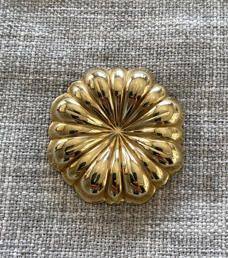 Vintage Lieba USA Scarf Clip Golden Donut — Scarves and More
