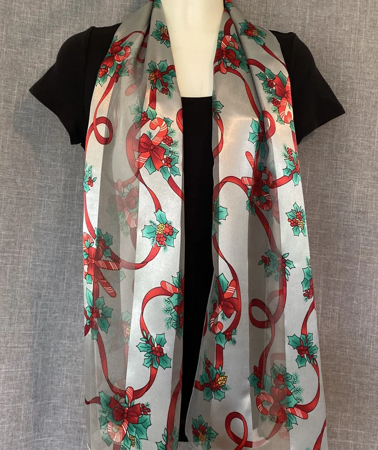 christmas dress scarf Women's Snowman Scarf Sequin Dress | Unique Holiday Dress | High Strength & Durable Material | White