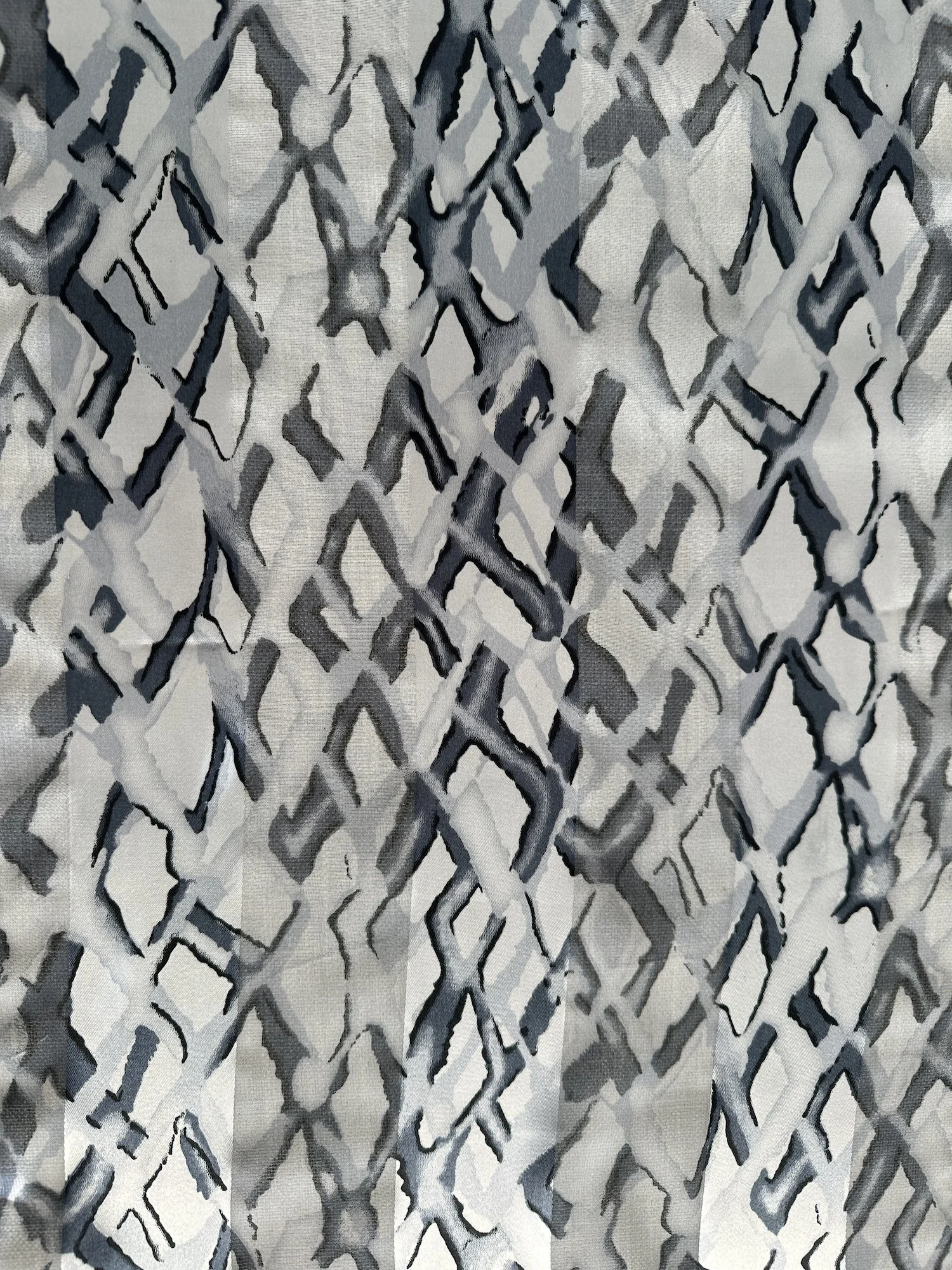 silver and black x pattern  scarf.JPG