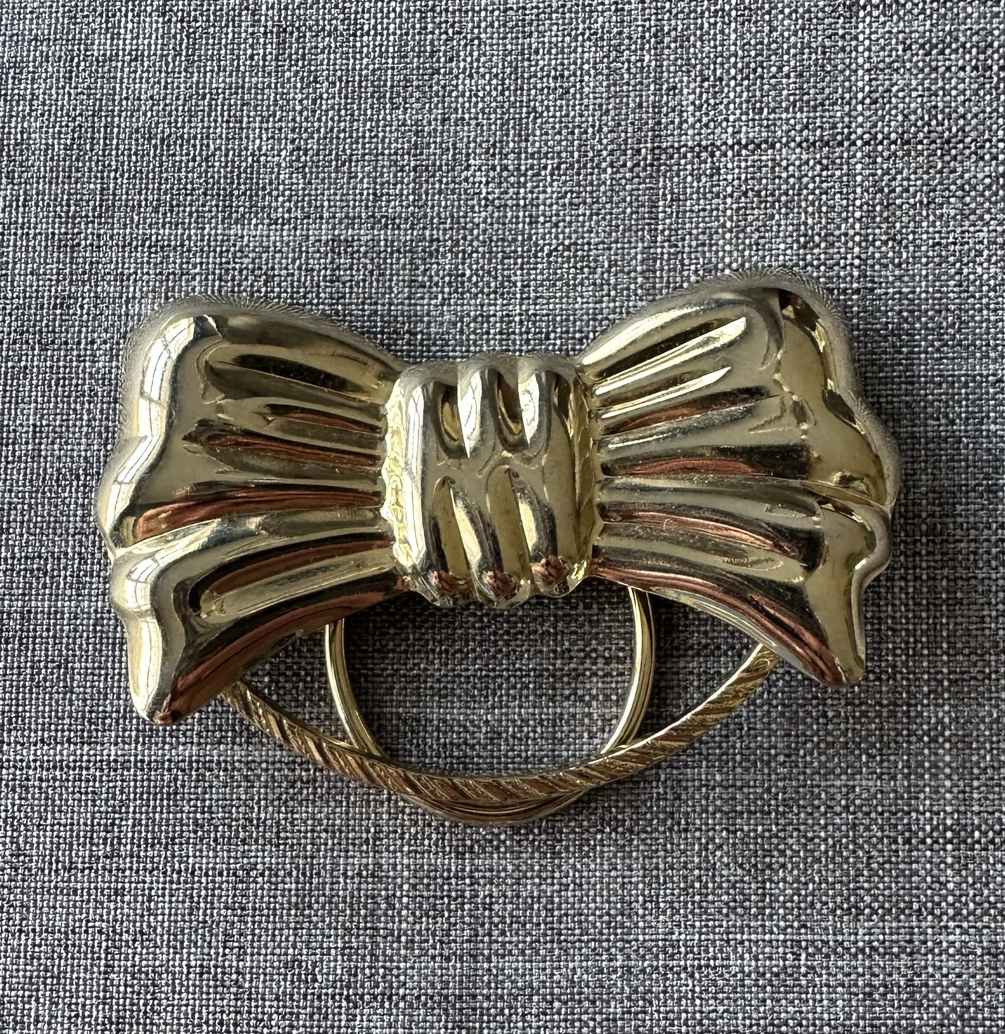 Vintage Jeri-Lou Scarf Clip Bow Goldtone