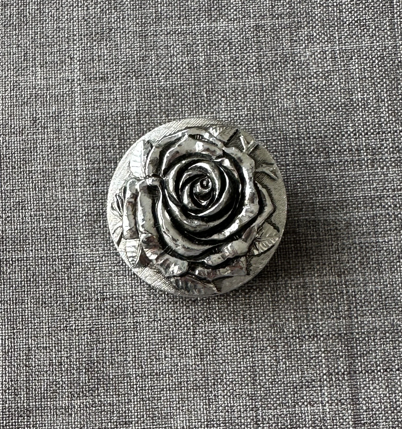 Vintage West Germany Floral Silver Rose
