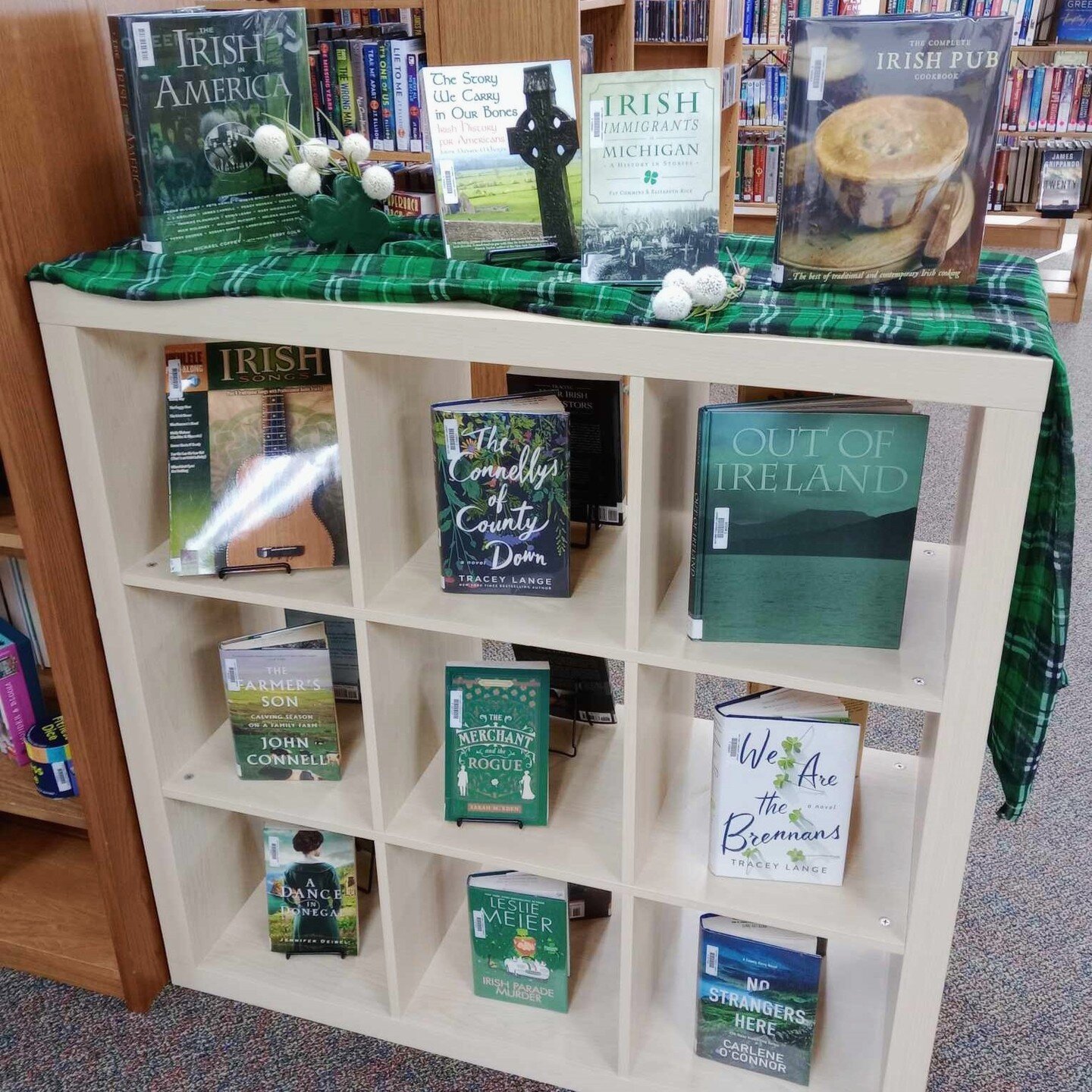 St Patrick's Day is on the way! 🍀

#stpatricksday #luckoftheirish #ireland #read #reading #books #book #shelfie #library #librarybooks #libraries #bookdisplay #fiction #nonfiction #michiganlibrary #librariesofmichigan