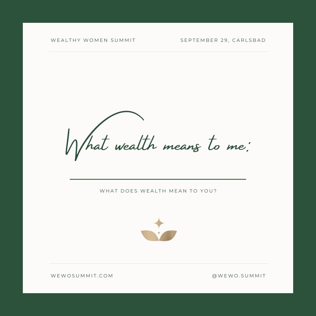 What does wealth mean to me?⁠
⁠
It means I've found a sense of contentment in all of my communities (family, friends, work, etc) and I'm financially bringing in $500k annually (being clear with your numbers is important in order to be content!).⁠
⁠
A