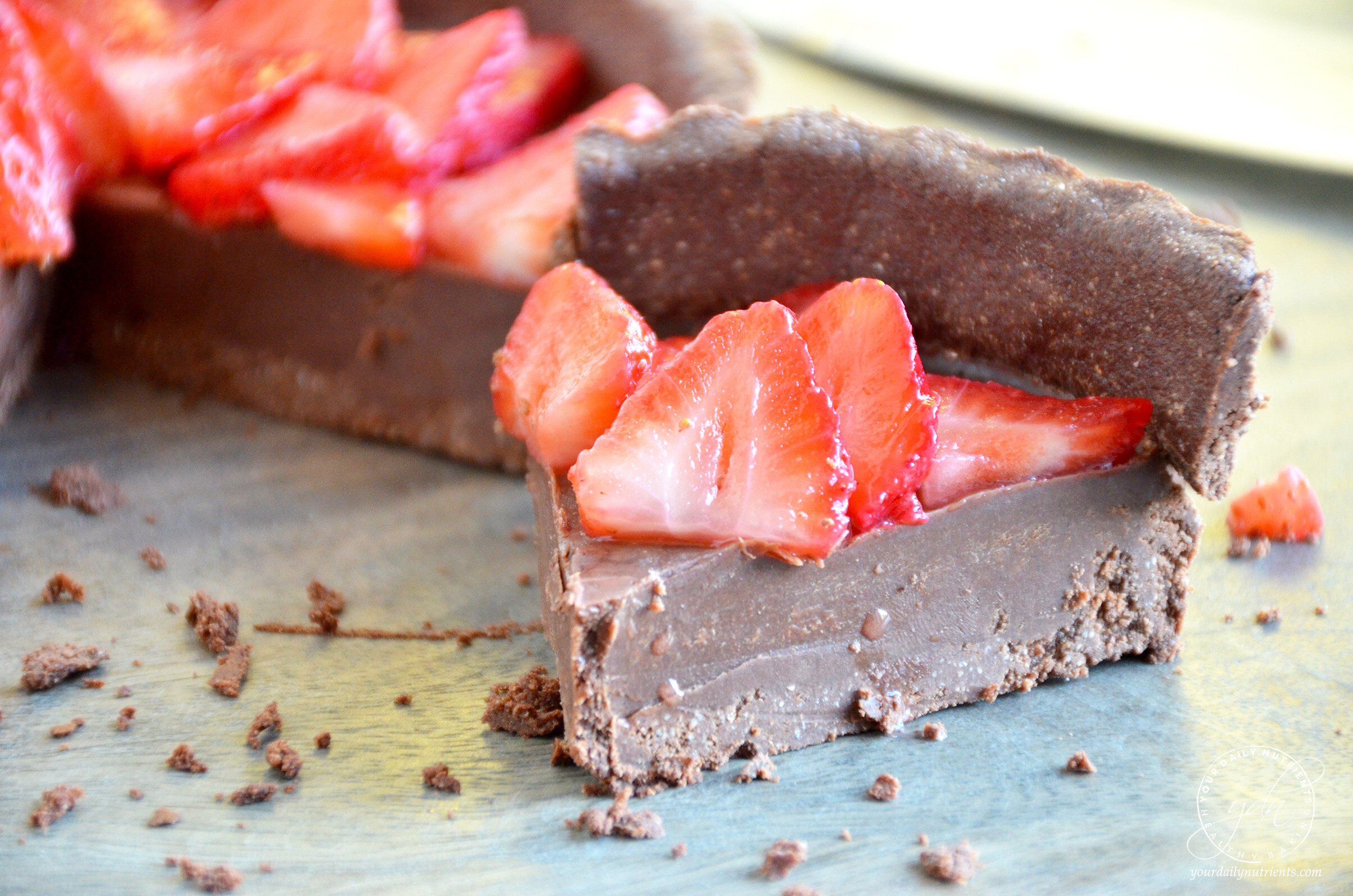 Healthy Vegan Double Chocolate Tart Recipe (No bake) — Healthy Snacks ...