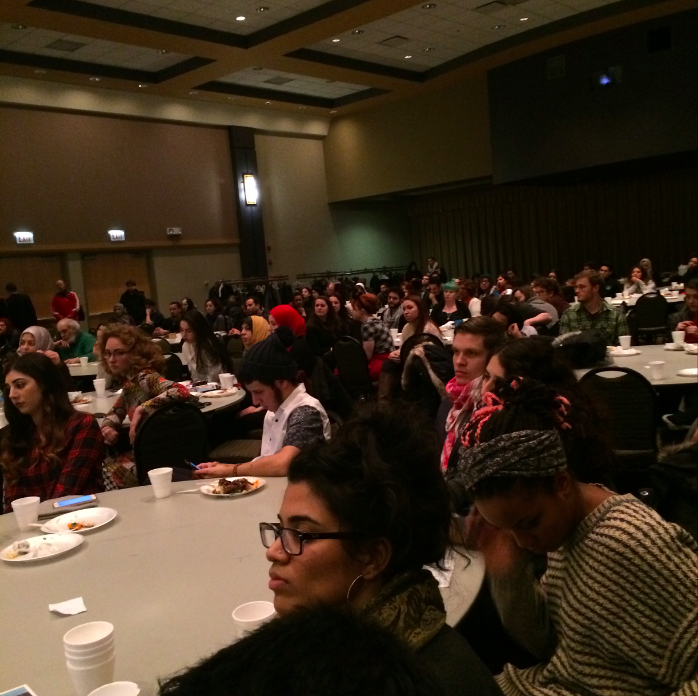 More than 200 people were at Rasmea Odeh’s fundraiser hosted by Students for Justice in Palestine Chicago Network.