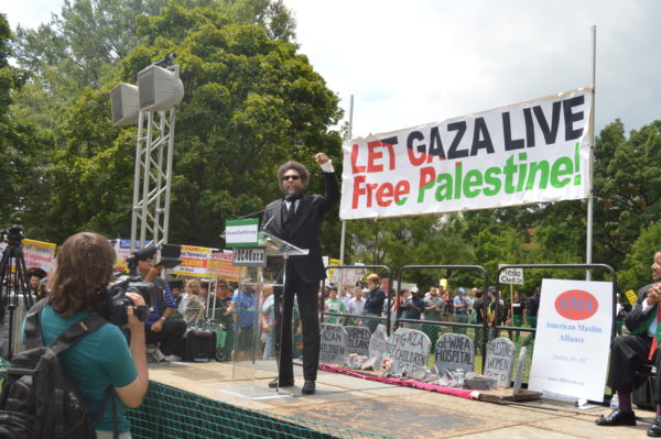  Aug. 2, 2014| Cornel West passionately gave his support to Gaza. 