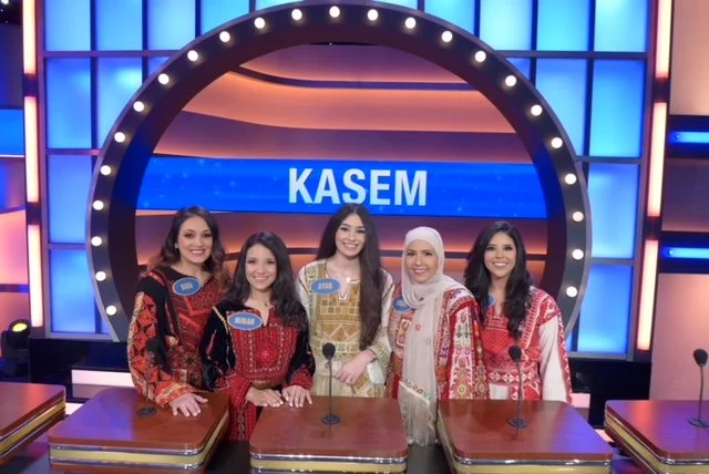 Kasem family wears traditional Palestinian thobes on Family Feud 