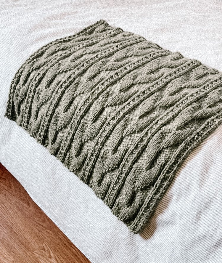 Hanging Vines Blanket Knitting Pattern