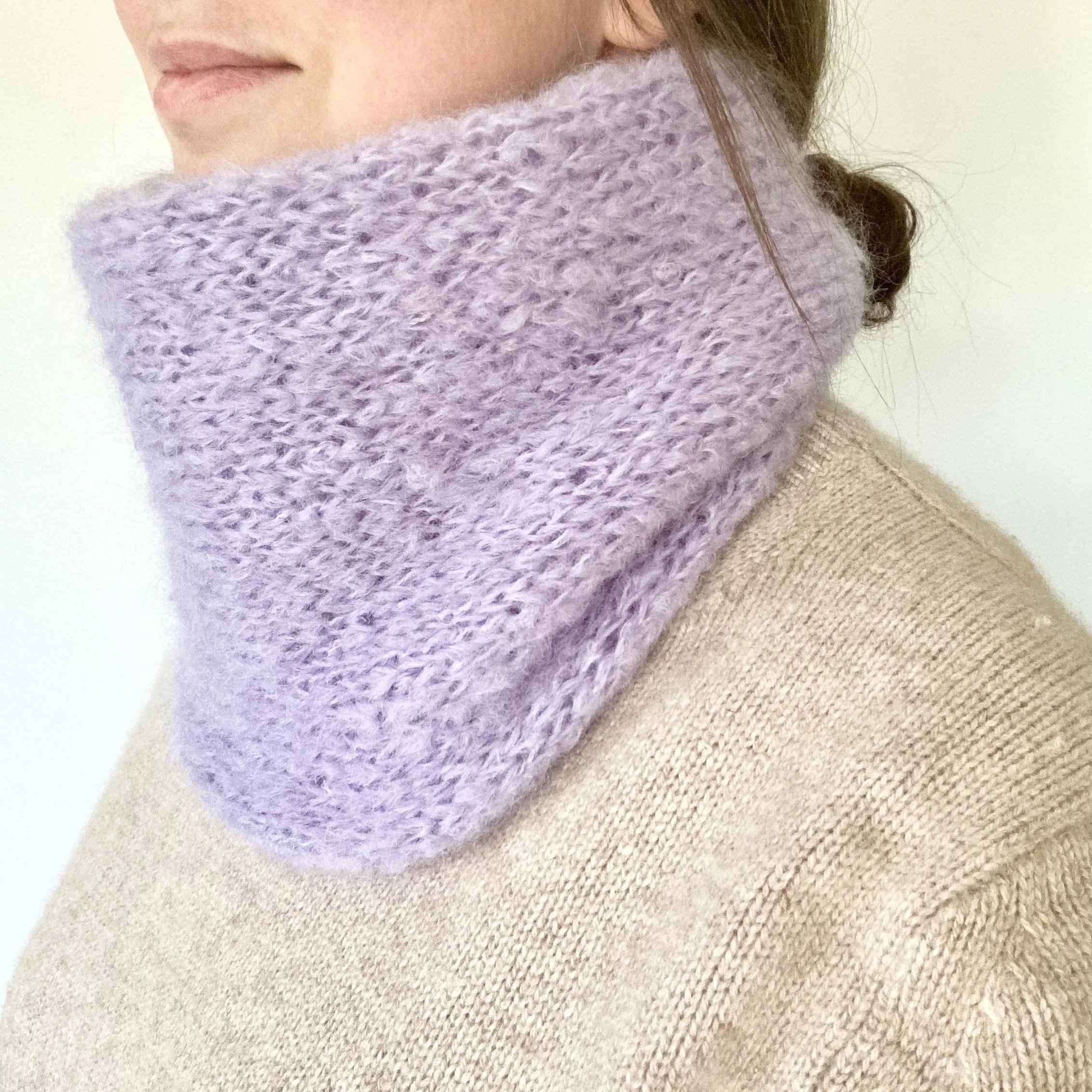 Mohair Cloud Cowl Knitting Pattern