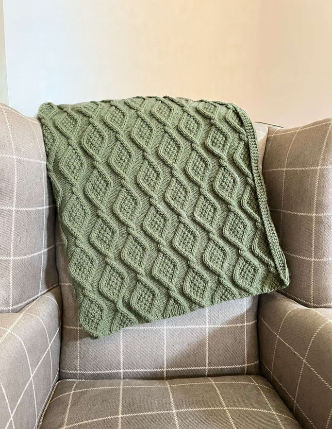 Thistle Meadow Blanket Knitting Pattern