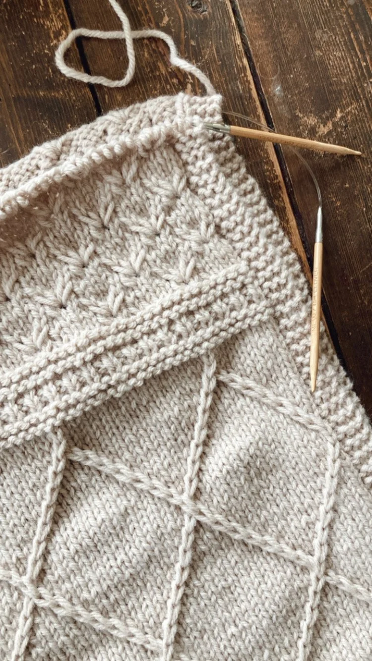 Berry Picking Blanket Knitting Pattern