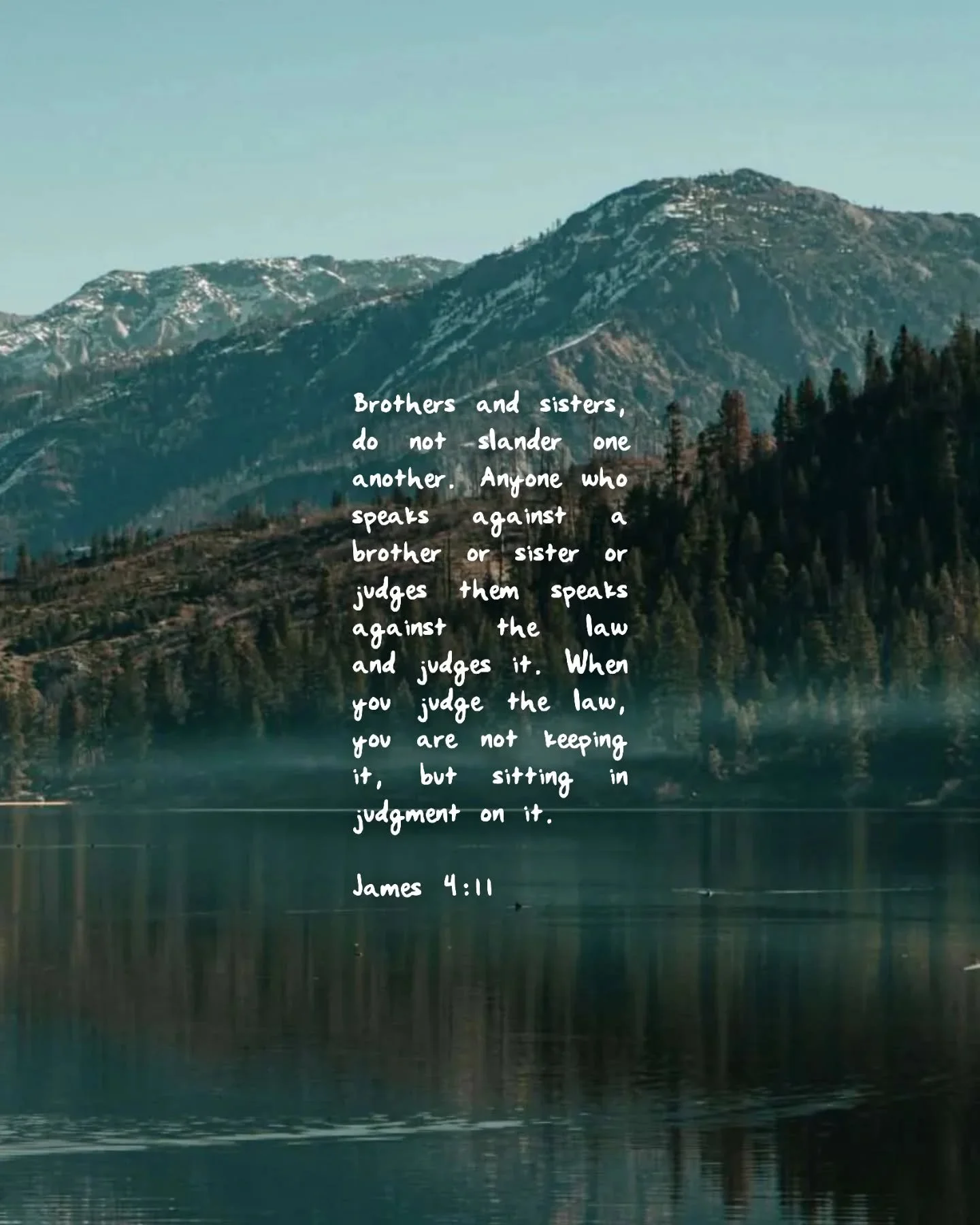 Can you believe we're almost done going through James? This week we looked at the law, what it means to judge it, and how we should always listen to and obey what God has told us. He is such a graceful God, full of goodness and truth, who knows our s